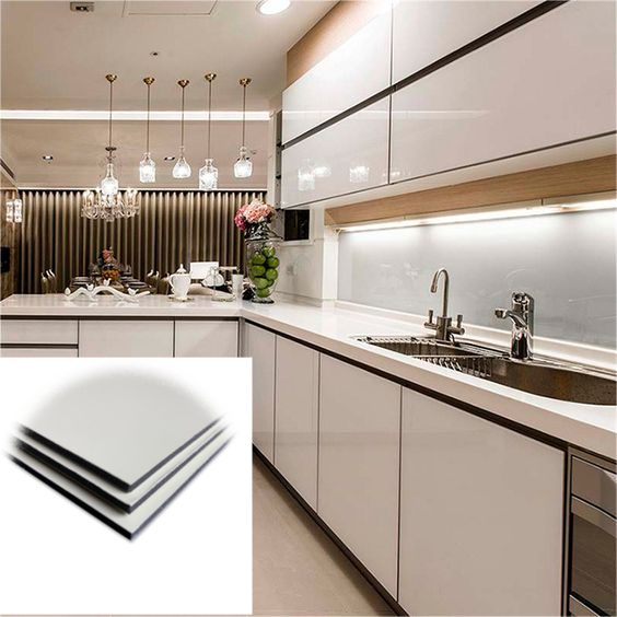 Tấm ốp nhôm composite bóng để trang trí nội/ngoại thất